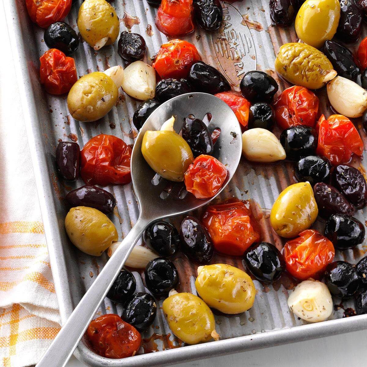  Herb-Roasted Olives & Tomatoes