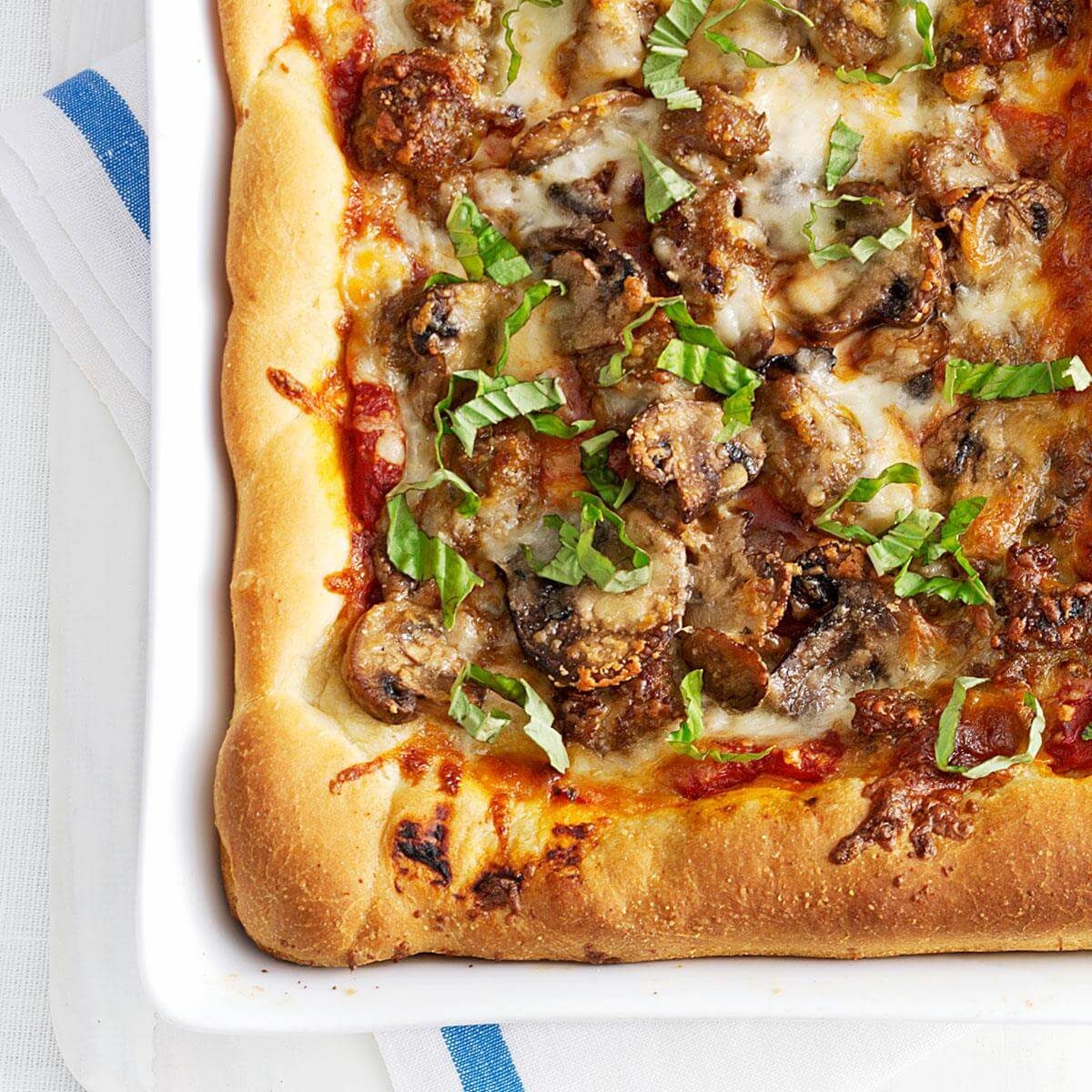 Homemade Chicago Deep-Dish Pizza Recipe | Taste of Home