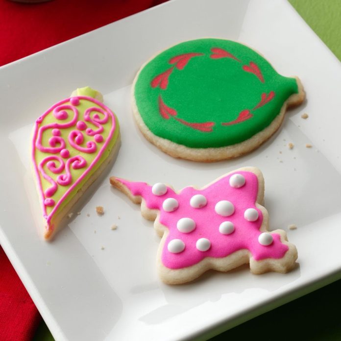 Iced Holiday Ornament Cookies Recipe | Taste of Home