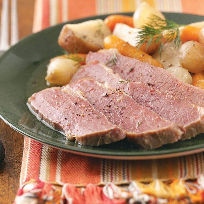 old-world corned beef and vegetables