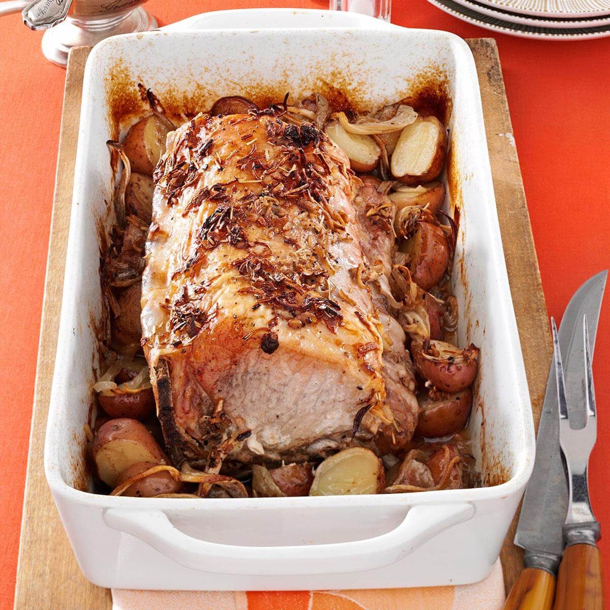 Roast Pork and Potatoes Recipe | Taste of Home