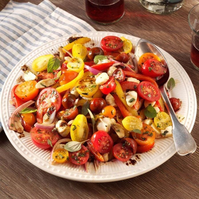 roasted pepper salad with balsamic vinaigrette