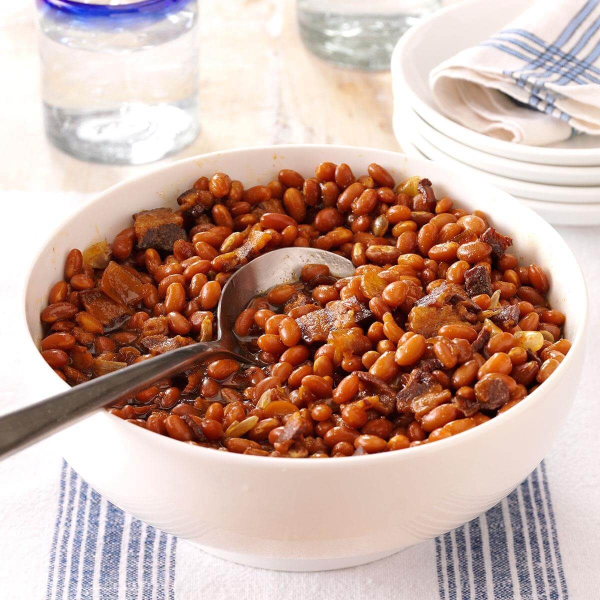 Slow-Cooked Boston Beans Recipe | Taste of Home