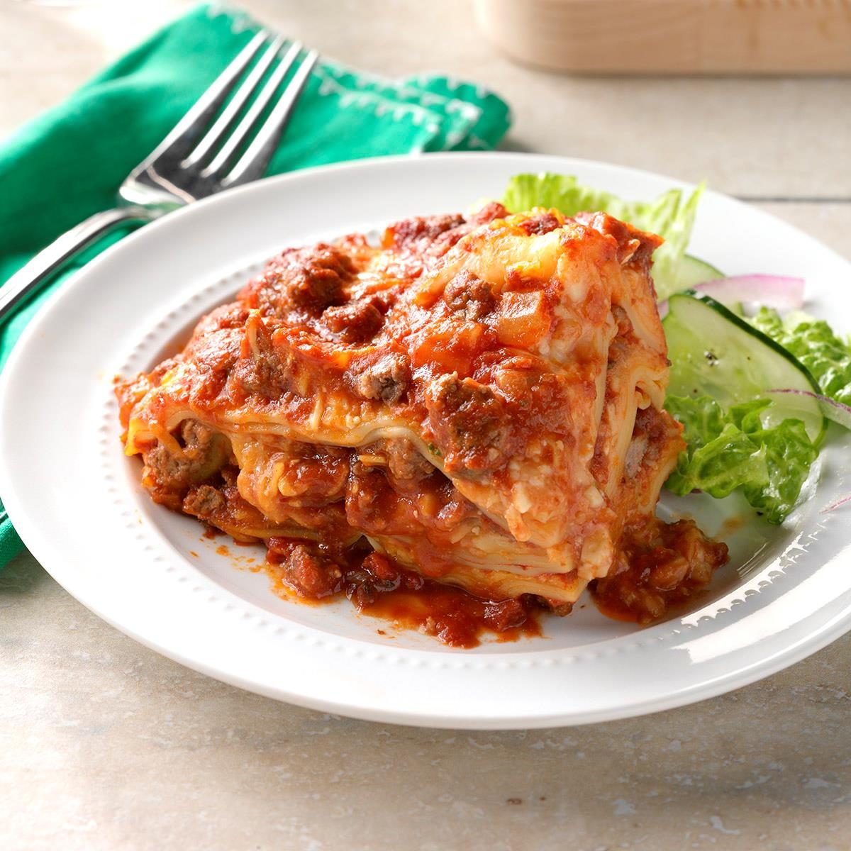 Slow Cooker Lasagna Recipe | Taste of Home