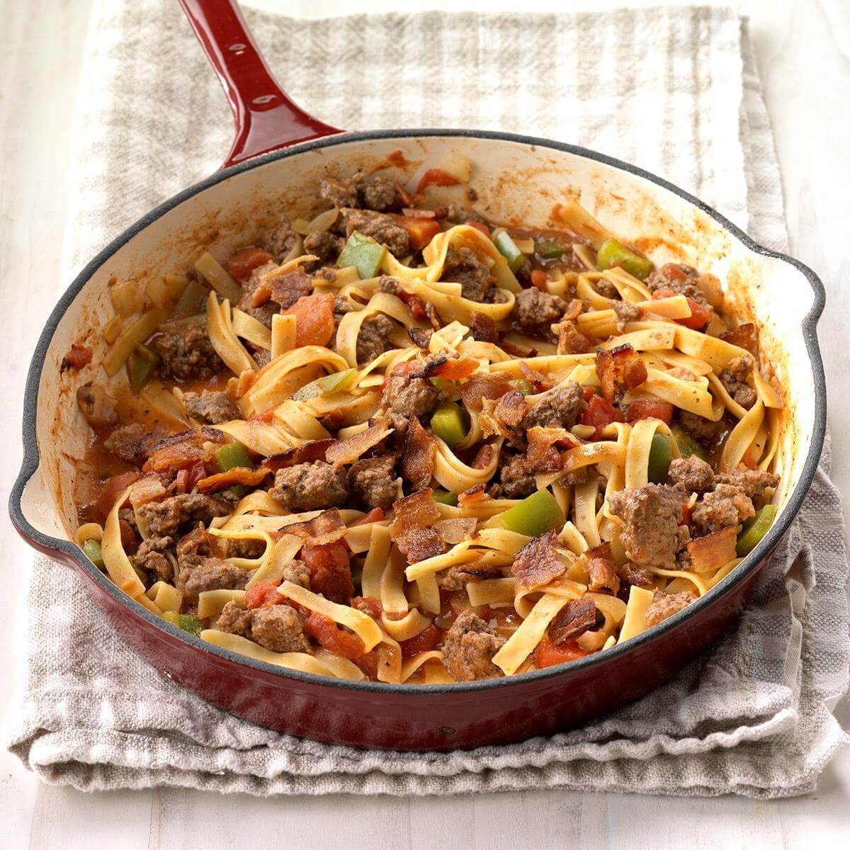 Spanish Noodles and Ground Beef