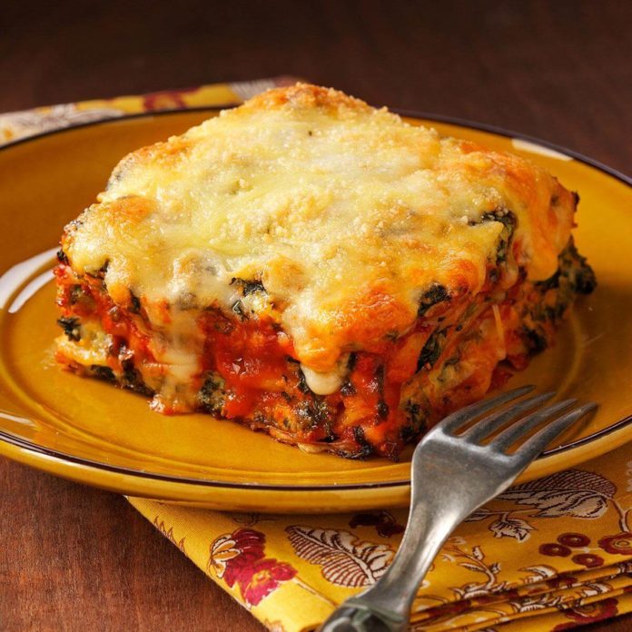 Spinach Lasagna Recipe | Taste of Home