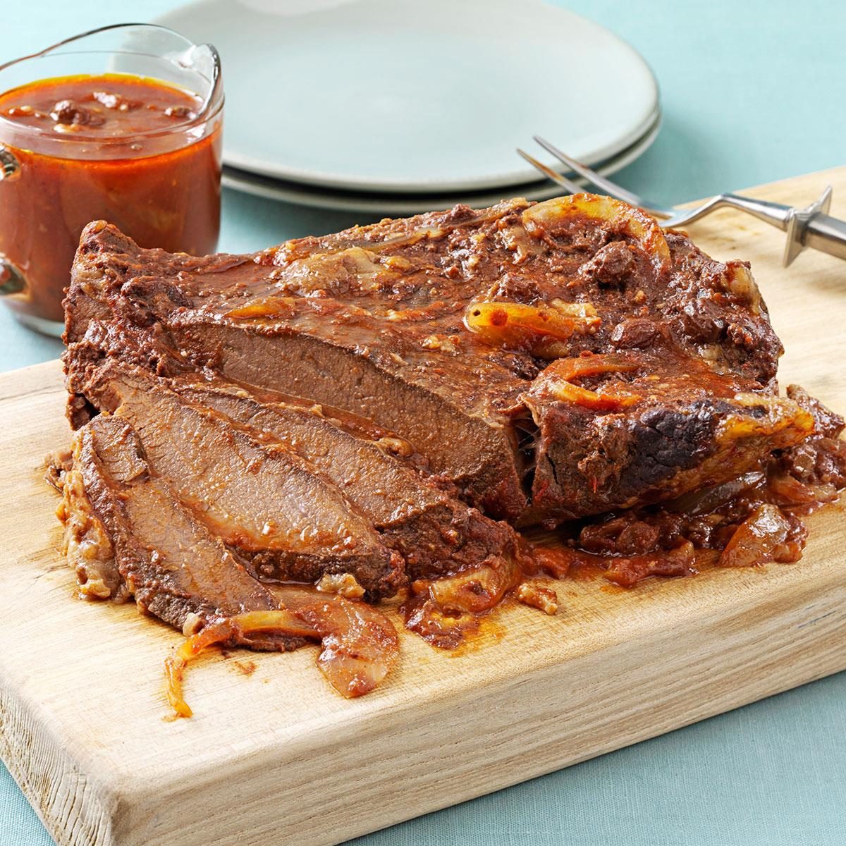 Sweet and Sour Brisket Recipe | Taste of Home