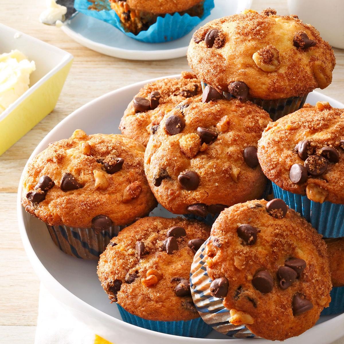 Traditional Chocolate Chip Muffins Recipe | Taste of Home