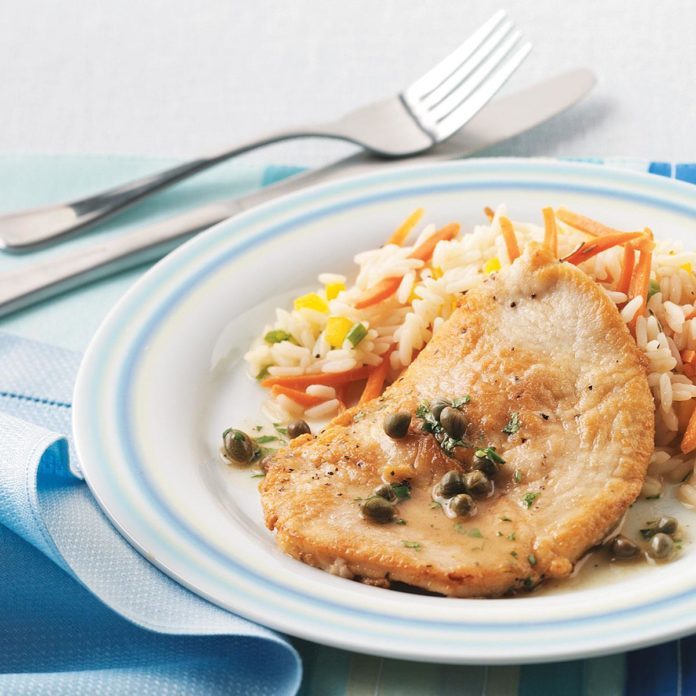 Turkey Piccata with Capers Recipe | Taste of Home