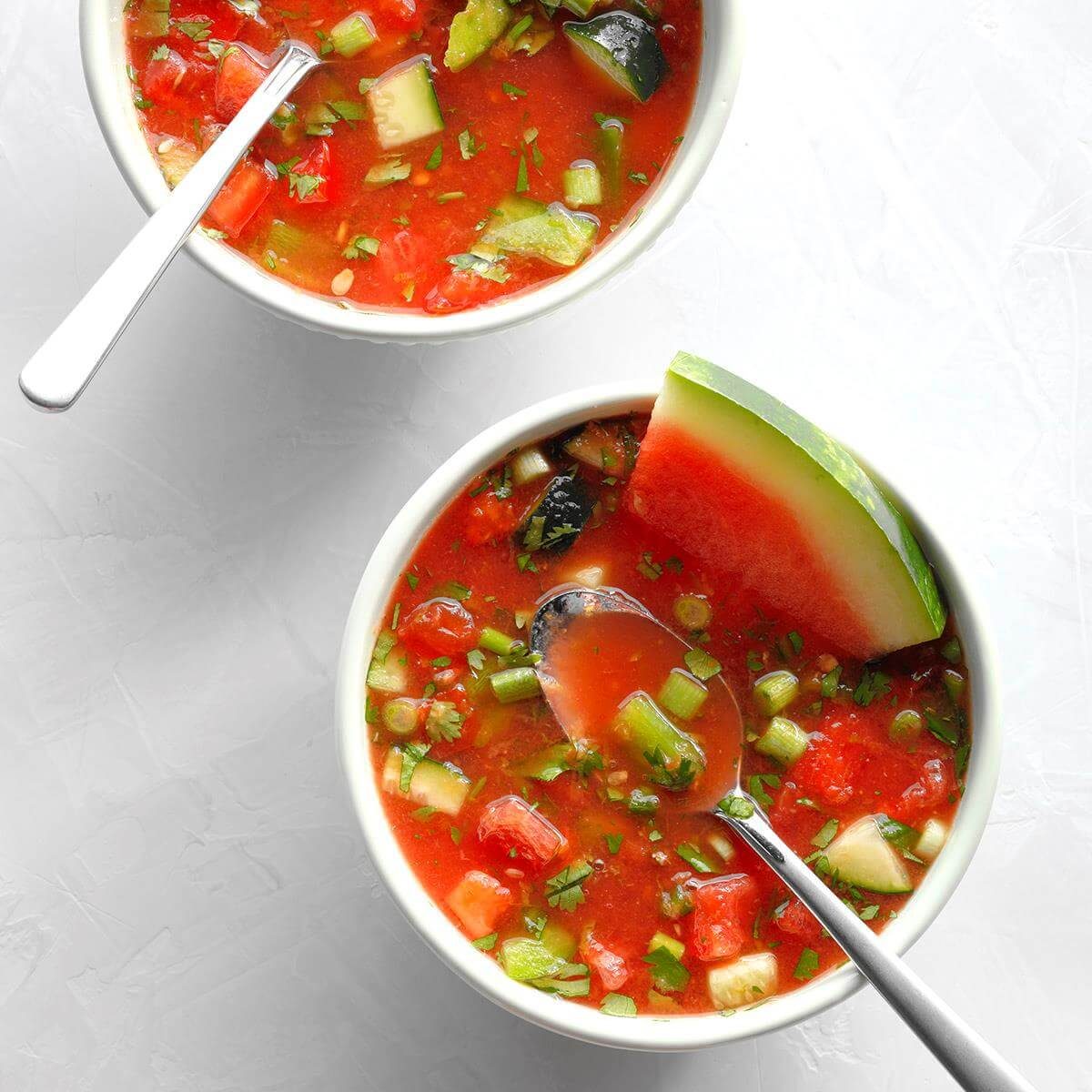 Watermelon Gazpacho Recipe | Taste of Home