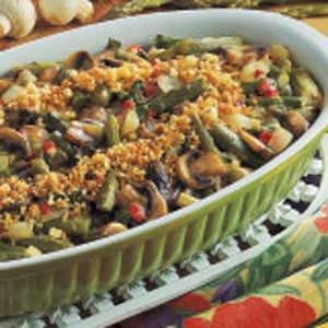 Asparagus Mushroom Casserole Recipe | Taste of Home