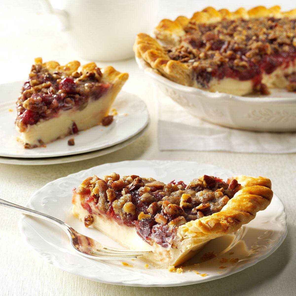 Cranberry Cheese Crumb Pie Recipe | Taste of Home