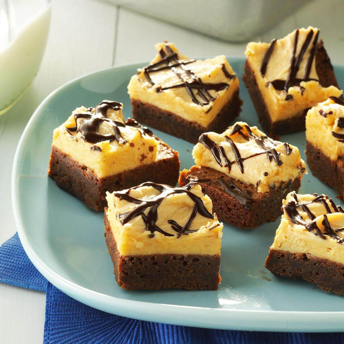 Chocolate Peanut Butter Brownies Recipe | Taste of Home