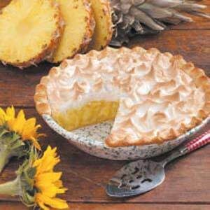 Pineapple meringue pie