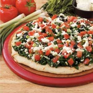 Four Cheese Spinach Pizza Recipe Taste Of Home