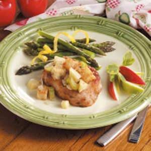 contest-winning pork chops with apple stuffing
