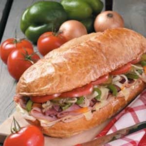 Grilled Sub Sandwich Recipe | Taste of Home