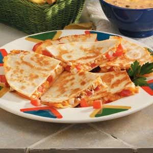 Easy Chicken Quesadillas Recipe Taste Of Home