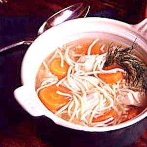 Dilled chicken soup