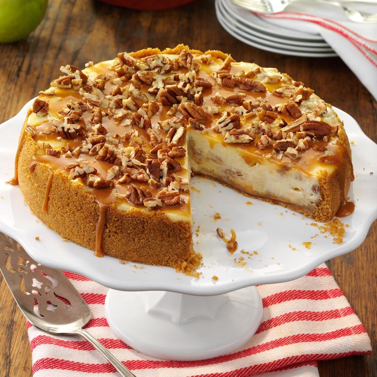 Caramel Apple Cheesecake Recipe | Taste of Home