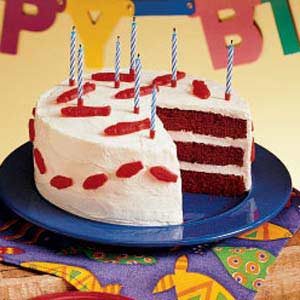 “fishy” red velvet cake