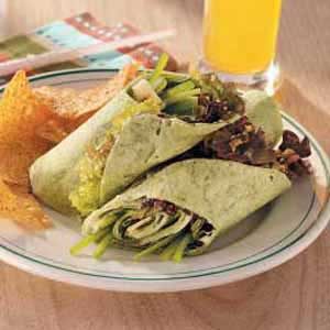 zesty vegetarian wraps