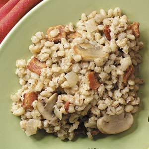 barley pilaf with bacon