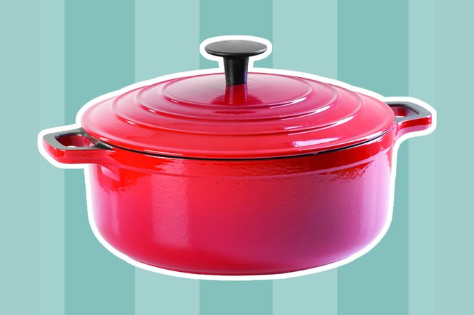 Red Enamel Coating Nonstick Casserole Dish or Casserole Pan with Lid Isolated on White Background. Cooking Pot or Pan. Cooking Stockpot. Clipping Path; Shutterstock ID 623357348