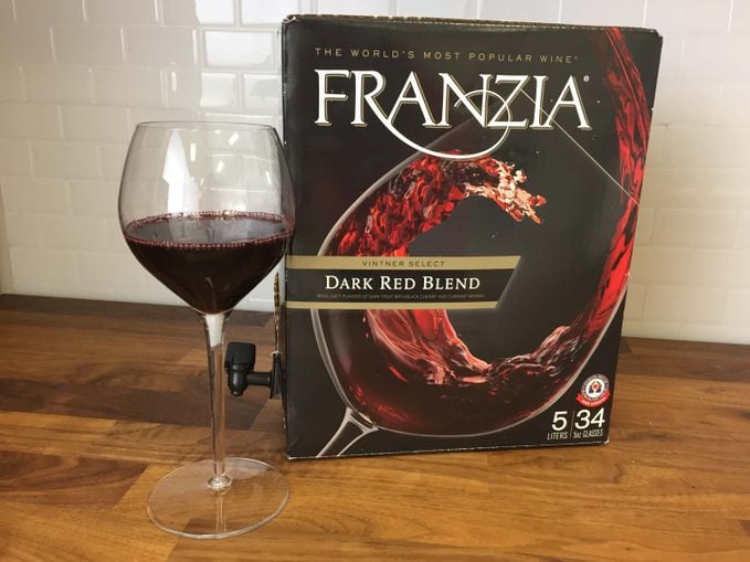 Franzia box of wine