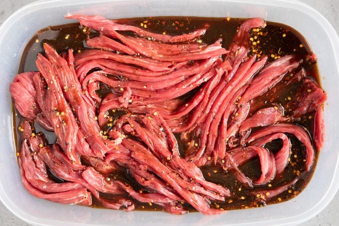 beef jerky marinade with meat