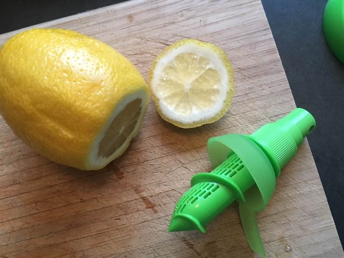 Lemon with sprayer