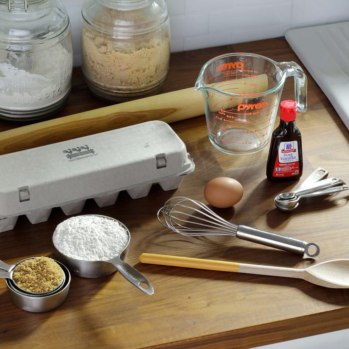 generic baking supplies in kitchen enviro