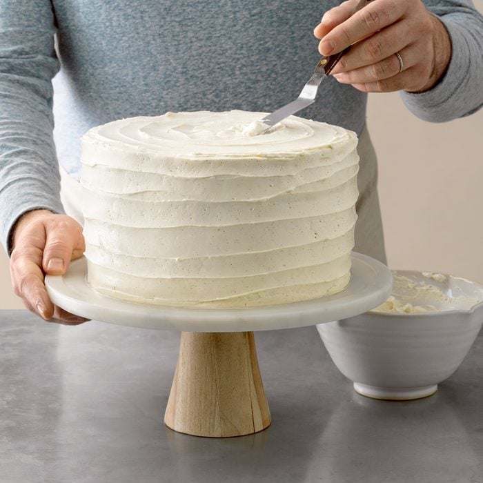 Frosting A Cake With Buttercream