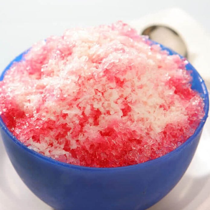 Red snow cone
