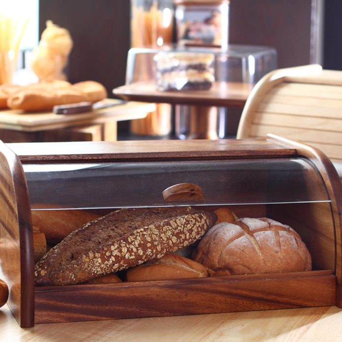 Wood bread Box; Shutterstock ID 666739498