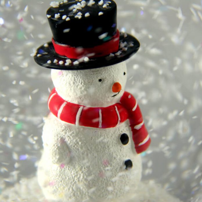 Snowman snow globe