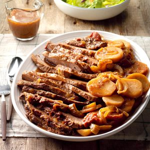 All-Day Brisket with Potatoes