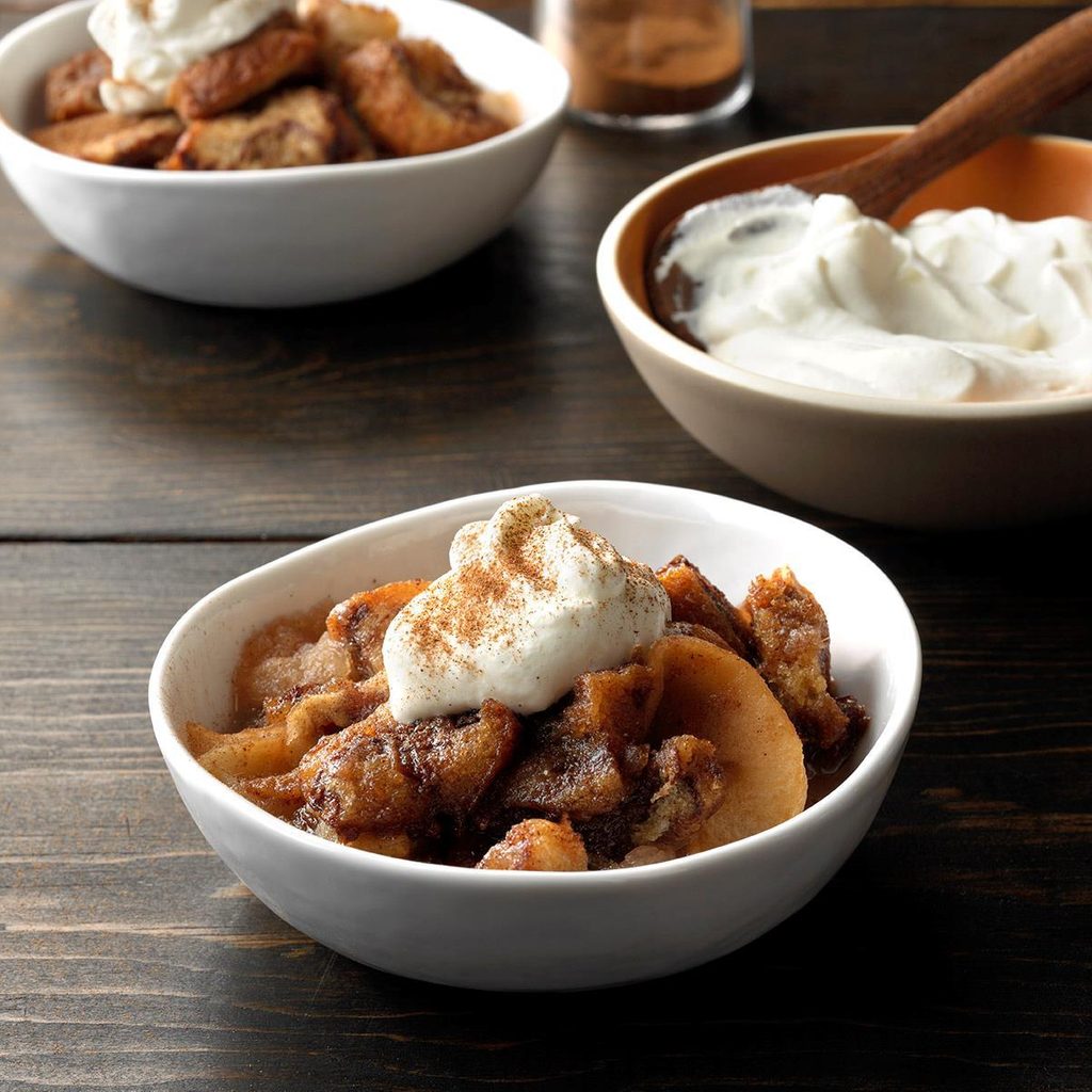 Apple Betty with Almond Cream