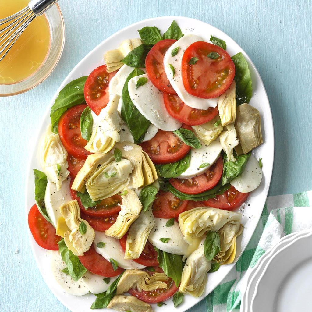 Artichoke Caprese Platter