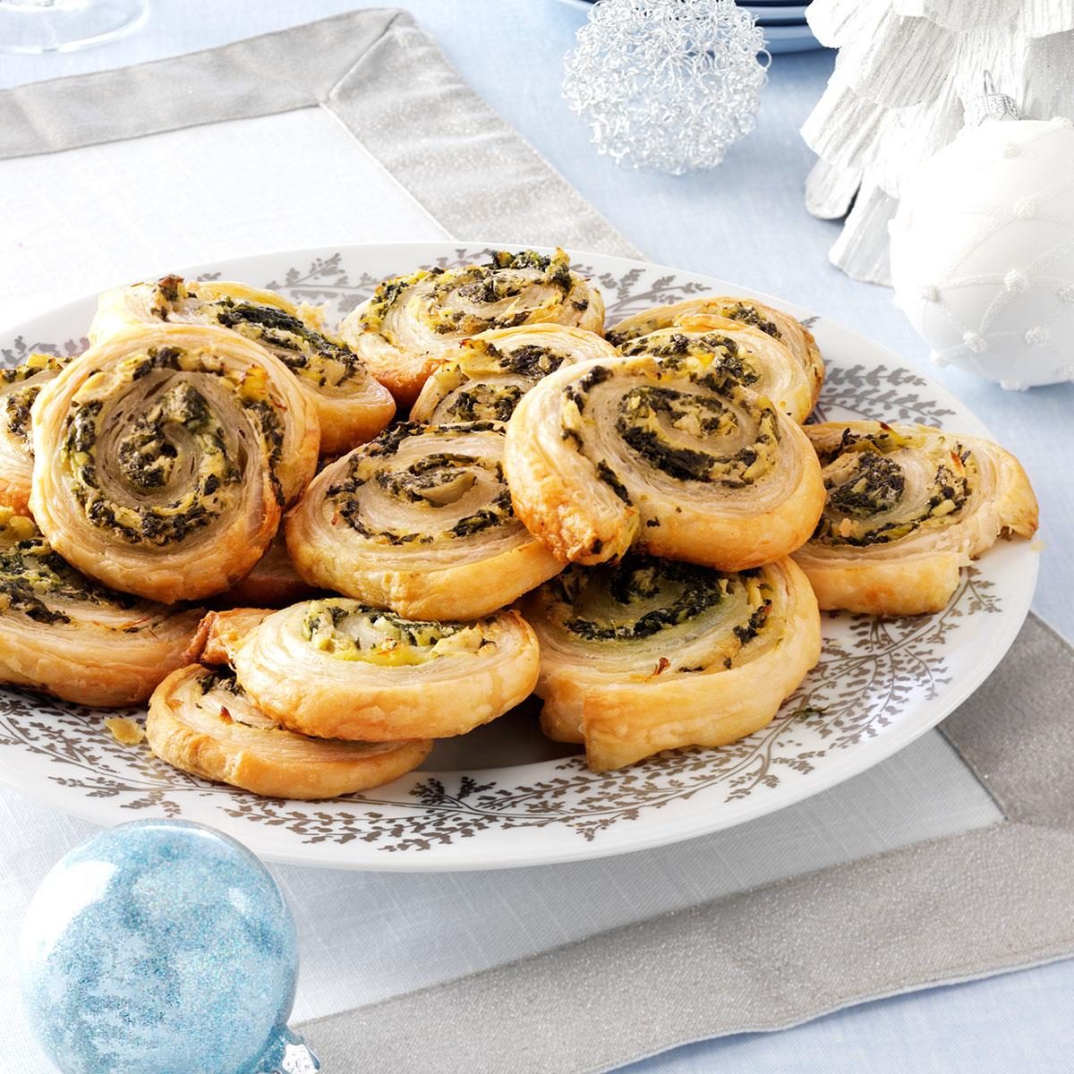 Artichoke-Spinach Pinwheels