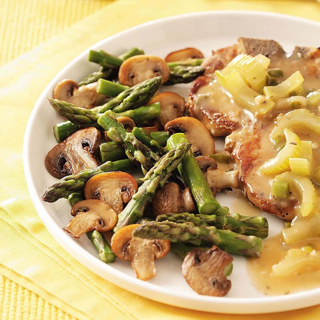 Asparagus with Mushrooms