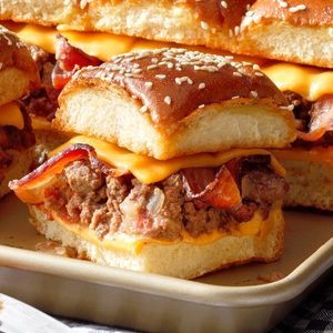 Bacon Cheeseburger Slider Bake