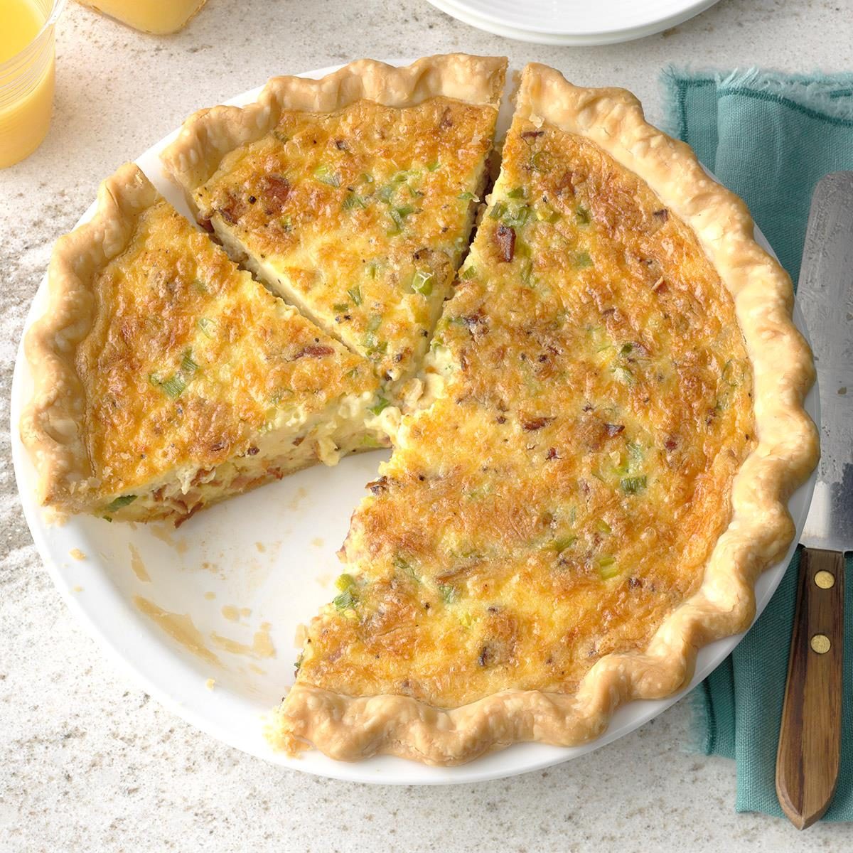 Rhode Island: Bacon Swiss Quiche