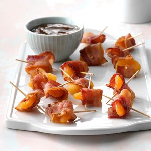 Bacon-Wrapped Apricot Bites