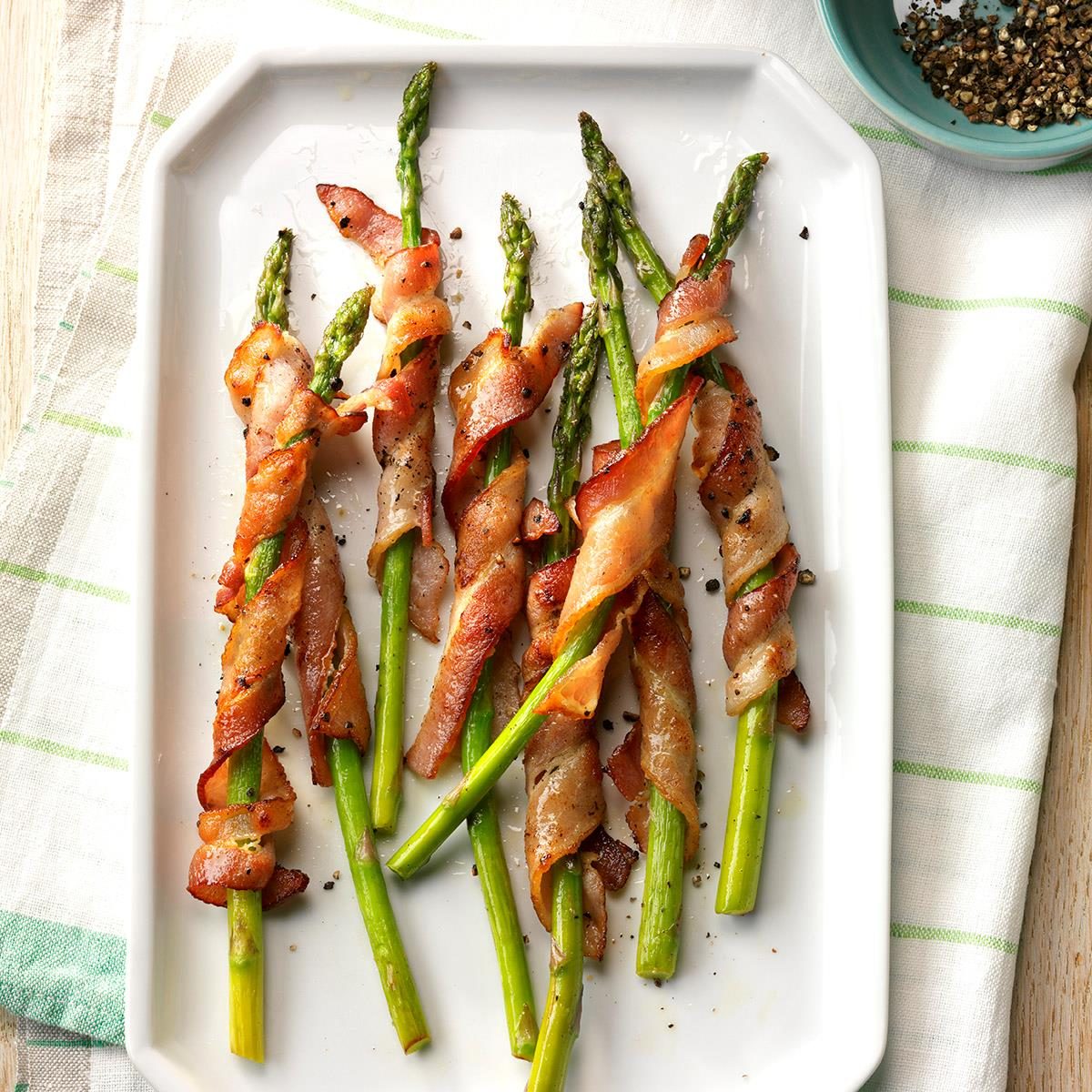 Bacon-Wrapped Asparagus Recipe | Taste of Home