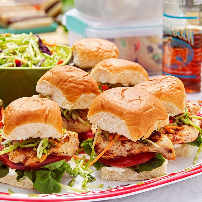 Baja Chicken & Slaw Sliders