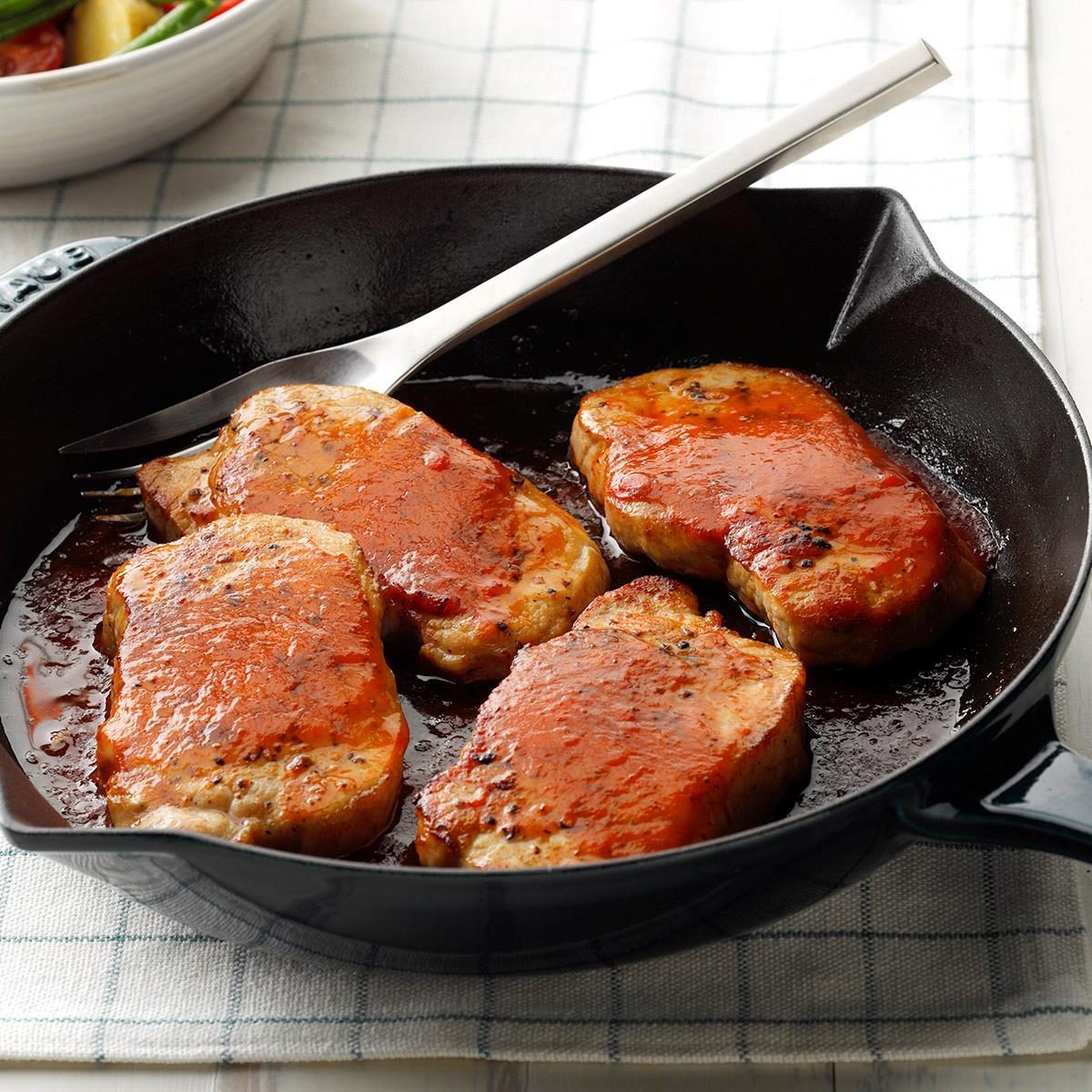 Baked Barbecue Pork Chops Recipe | Taste of Home