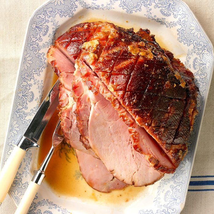 Baked Ham with Cherry Sauce