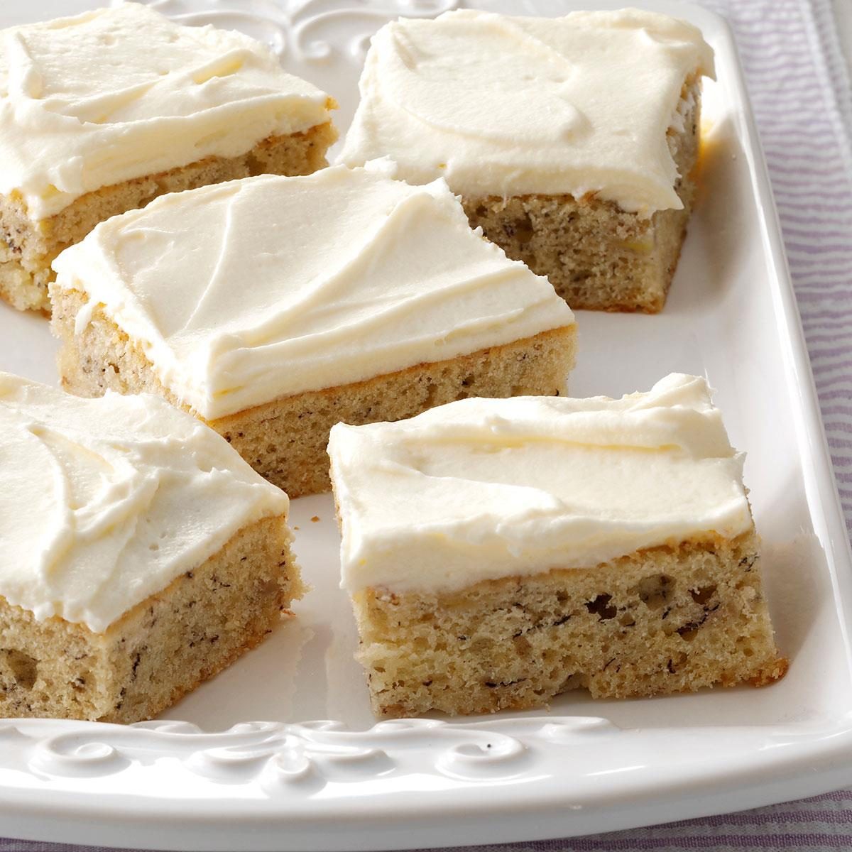 Banana Bars with Cream Cheese Frosting Recipe | Taste of Home