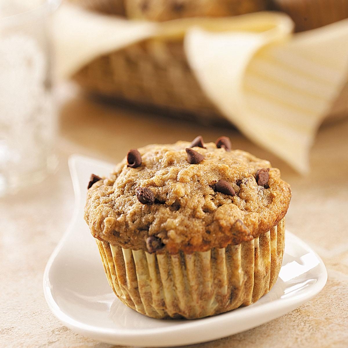 Banana Muffins with Miniature Chocolate Chips
